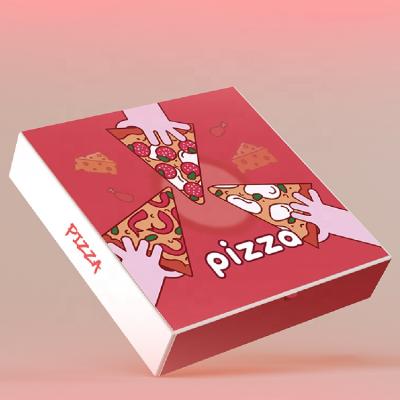 China Recycled Materials Customized Wholesale Personalized Design Environmental Protection Corrugated Pizza Box for sale