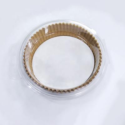 China Disposable Oil Proof Round Air Fryer Liner Tray Oil And Dirt Proof Brown Air Fryer Paper for sale