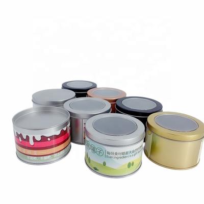 China Hot Selling High Quality Food Grade Round Cake Custom Tin Box for sale