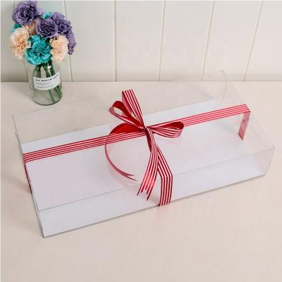 China Cake Box Bulk Wedding Birthday Party Square Gift Box Recyclable Transparent Digital Cake Box for sale