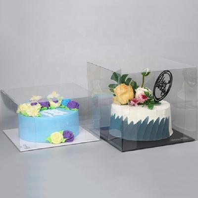 China Recyclable Transparent High Quality Bakery Pastry Cake Box Food Grade Cake Boxes Packaging for sale