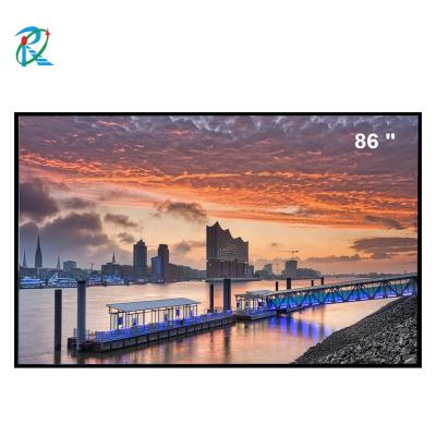 China Hot Sale 85inch 2500 Nits Customizable Outdoor Sunlight Display TV 86 Readable Screen for sale