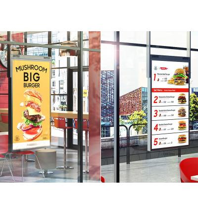 China Indoor Hanging LCD TV Digital Signage Led Shop Window Display for sale