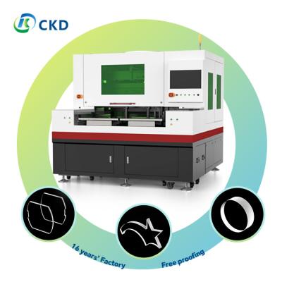 China 1G Acceleration Fiber Laser Cutting Machine / Thick Glass Laser Cutting Machine for Precise Cutting for sale