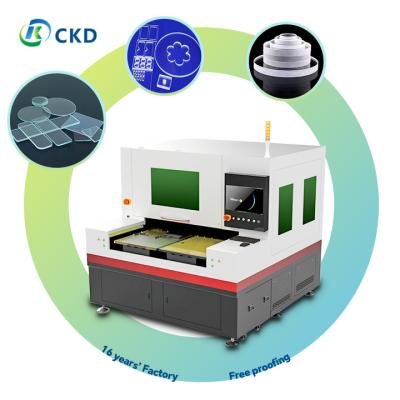 China 150 Watt Laserglasschneidemaschine mit XY-Linearmotor und Gitterlinerantrieb zu verkaufen