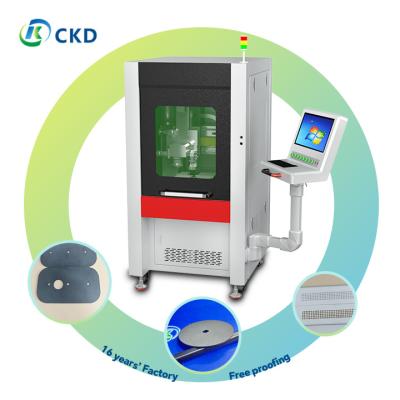 China Máquina de corte por láser de fibra de control CNC de 100W CLC-100 con tamaño de mesa de trabajo de 600 mm X 600 mm en venta