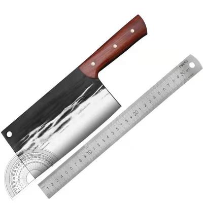 China Chef's Knife 7CR17 Steel Chinese Style Meat Cleaver Butcher Knife High Carbon Handmade Forged Vegetable Kitchen Knife 7.2 Inch Viable for sale