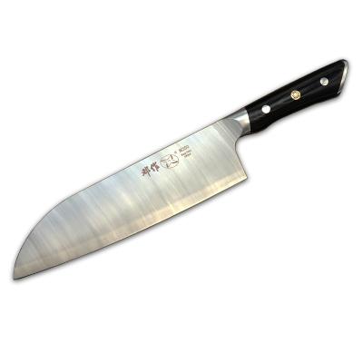 China Durable Austria M390 Steel Chef's Knife Professional Cooking Vegetable Meat Slicing Cleaver 7.8 Inch Sharp Japanese Santoku Kitchen Knife for sale