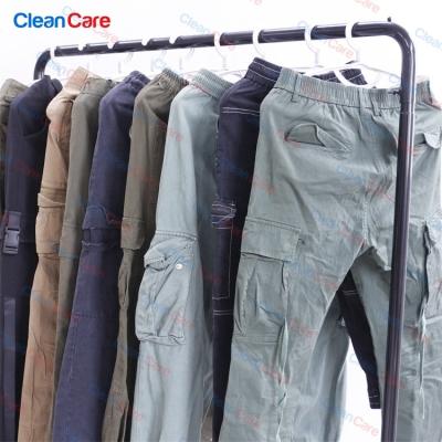 China second hand apparel international cargo used pants/used clothes cargo pants/cargo used women pants bullets for sale