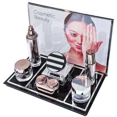 China 100%  Acrylic acrylic display stand for make up cosmetics,cosmetic acrylic display rack, beauty instrument display rack, skincare  display for sale