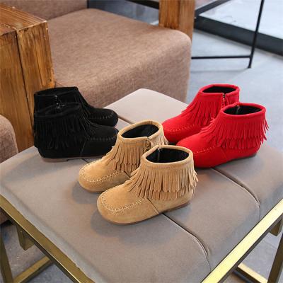 China 2019 Autumn Winter Baby Boots Hard Sole Rubber Anti-slippery Winter Warm Kids Snow Boots for sale