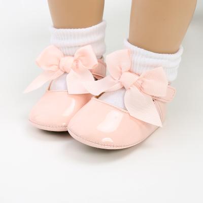 China OEM&ODM Princess TPR Infant Toddler Infant Toddler Shiny Rubber Unique Walking Shoes Anti-slippery Baby Shoes for sale