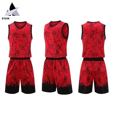 China Breathable Classic Quick Dry Men's Basketball Sports Wear Shirt Tank Tops Basketball Clothes for sale