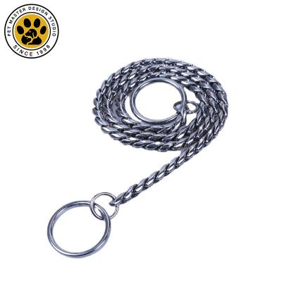 China SinSky Thoughtful Wholesale Thickened Anti-rust Iron Bar Butler P Chain Collar Stainless Steel Dog Chain Traction Rope for sale