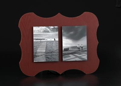 China Distressed Red multi photo picture frame , Home hanging multiple pictures wall for sale