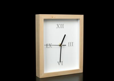 China Outer Natural Color Framed Decorative Wall Clocks 11” x 9” , Contemporary Wall Clocks for sale