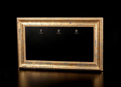 China 15”x8” Black Board Photo Frame With Clips In Antique Gold Color MDF Materials for sale