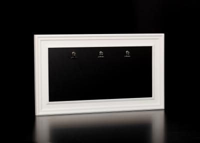 China Pure White Framed Black Board With Three Clips , 18 x11 Picture Frame Wood for sale