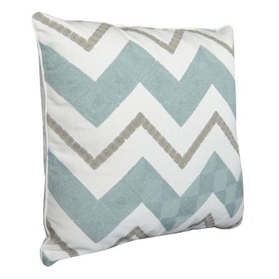 China Hayden Stitched Square Reversible Brown and Green Throw Pillow 100% Handed Made for sale