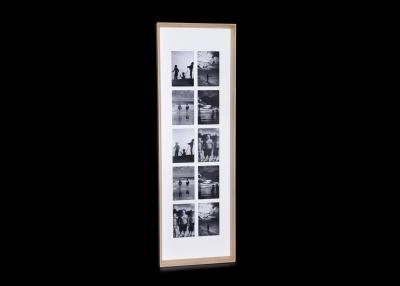 China Decorative 9630 Double Use Handmade Wood Picture Frames With MDF Mat In Natural for sale