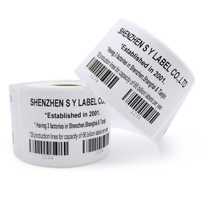 China SY- 30256 Premium Quality Customized Barcode Thermal Sticker 2-5/16