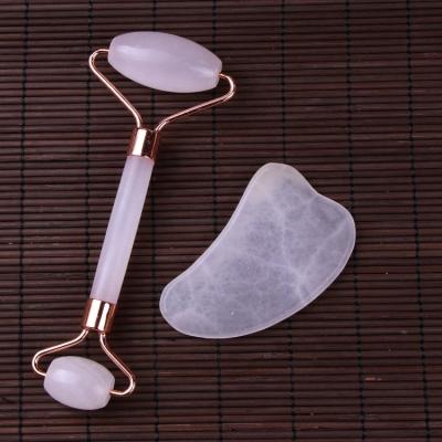 China Face Rose Quartz Massage Roller Is Used Jade Roller For Face Facial Massage for sale