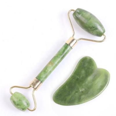 China High Quality Facial Natural Pink Jade Roller For Face Rose Quartz Nephrite Anti Aging Face New Product for sale