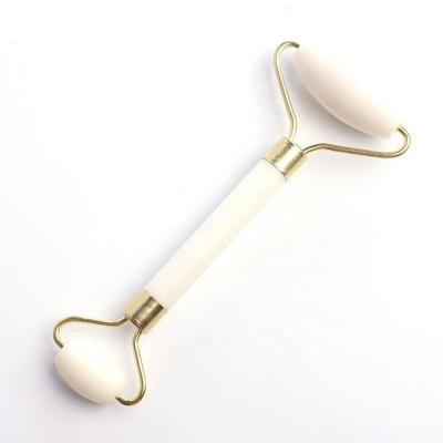 China Face Single Head Natural White Jade Massage Roller Face Scratch for sale