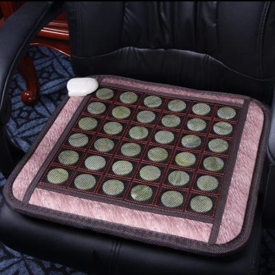 China Body Jade Heating Cushion Office Chair Massage Far Infrared Heating Health Care for sale