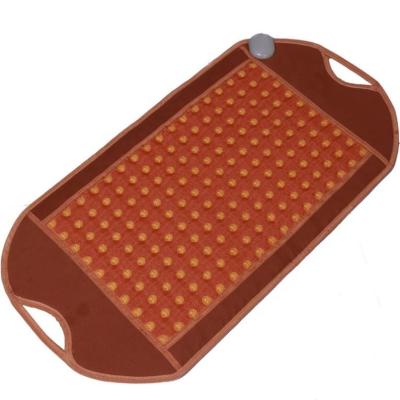 China Comfortable Treatment Exercises Jade Tourmaline Ceramic Pad Thermal Foldable Infrared Therapy Massage Mat With Heat for sale