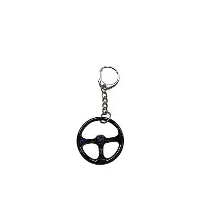 China Promotion Gift Metal Alloy Novelty Race Car Steering Wheel Key Chain Racing Muscle Cars Key Chain for sale