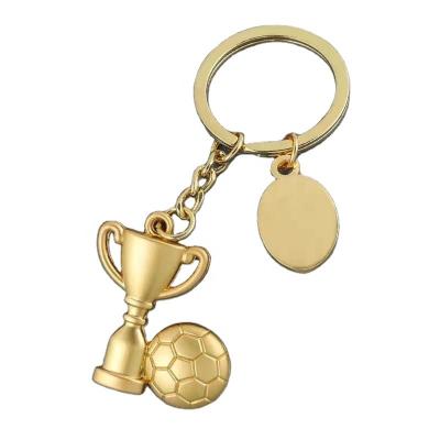 China Hot Basketball Trophy Metal Ornament Soccer Mini Trophy Cups Key Chain Promotion Gift Key Chain Sale Key Chain for sale