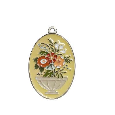 China 2023 New And Expensive Promotion Gift Popular Luxury Key Chain Pendant, Flower Arrangement Souvenir Metal Flower Key Chain for sale