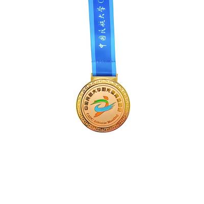 China Health Care Institutes Wholesale High Quality Custom Metal Brass Stamped Antique Copper Plated Olympic Games Medals For Collection for sale