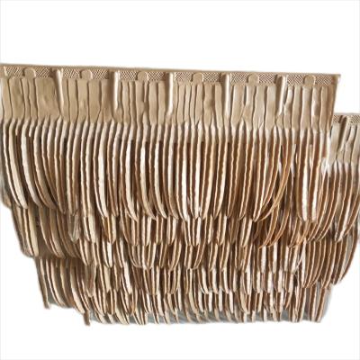 China Pvc Thatch Machinery Artificial Palm Synthetic Thatch Roof Tiles Te koop