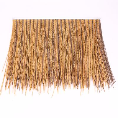 China PVC Artificial Material Water Reed Leaf Thatching Roof Beach Umbrella Garden Pergolas Synthetic Thatch for sale