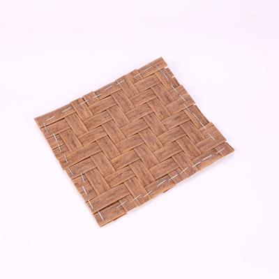 China Custom Plastic Fireproof Artificial Bamboo Mat Ceiling for sale