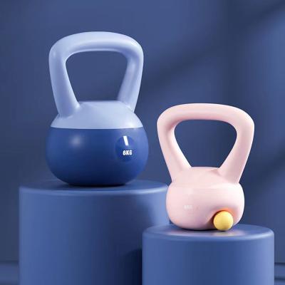 China Durable High Quality Floor Protect Soft KettleBell Strength Training Logo Comfortable Safety Fitness Custom KettkeBell For Weightlifting for sale