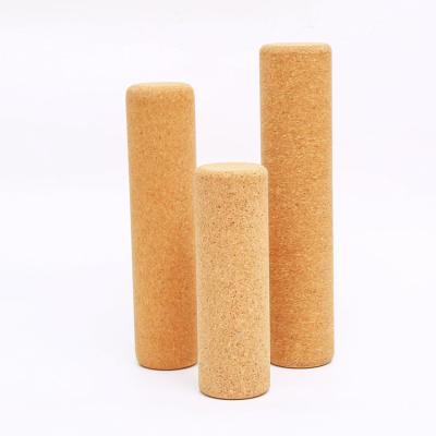 China Wholesale High Quality Custom Eco-Friendly Massage Durable Logo Cork Yoga Foam Roller Durable Exercise Fitness Waterproof for sale