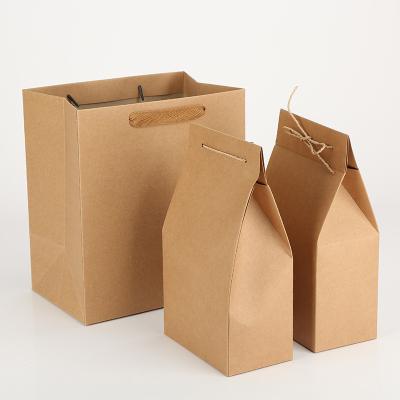 China Recyclable Kraft Smell Proof Packaging Box Bags Supermarket Envelope Paper Bag For Tea for sale