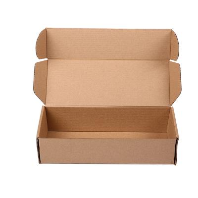 China Recycled Materials Kraft Paper Logo Sticker For Cupcakes Custom Takeaway Corrugated Folding Paper Box for sale