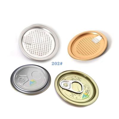 China 202 Food Wide Open Easy Peel Lid Easy Peelable End Aluminum Lids EPE Chicken Flavor Soup Food Can Lid Easy Peel In for sale