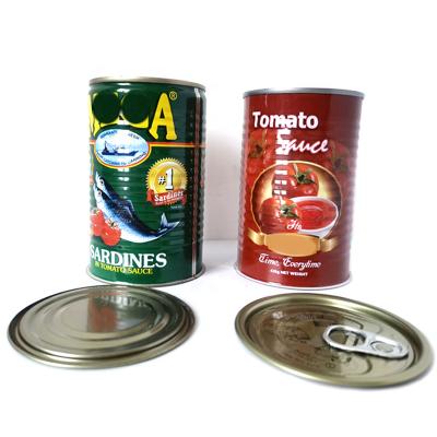 China 7113# Food tincans factory food tincans factory wholesale empty metal canned sardine tomato sauce box sardine sauce canned customized sauce for sale