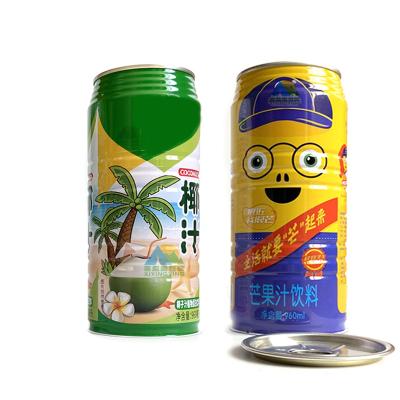 China Empty Food Metal Tin Box Tinplate Can For Beverage Juice Wine Support OEM Food Grade With Easy Open End for sale