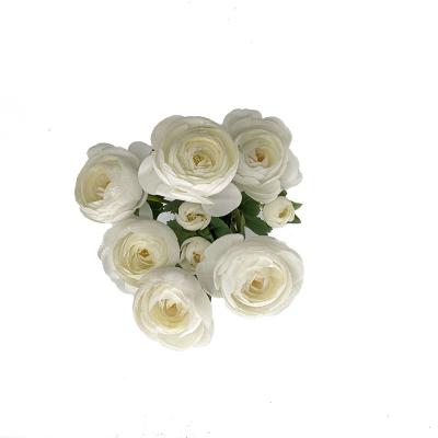 China Beautiful Colorful Artificial Silk Tea Rose Bud Flower Home Table Centerpiece Hotel Wedding Decoration INS for sale