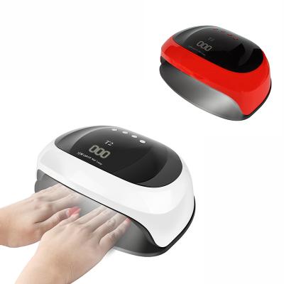 China Nail Gel Curing Portable High Power Professional Home Use Lamp For Gel Nail Polish 72W LED Nail Dryer Quick Dryer UV Machine for sale