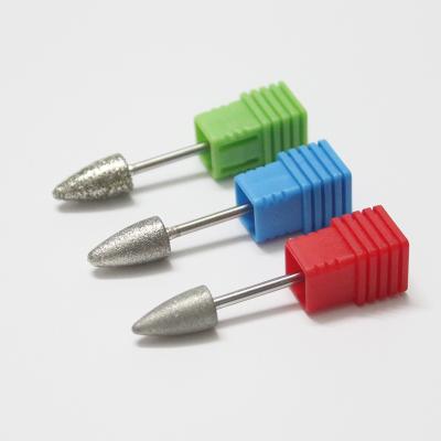 China Nail Art Tool 3 in 1 Carbide Nail Drill Bit Metal Burrs Professional Rotary Nail Drill Bits for sale