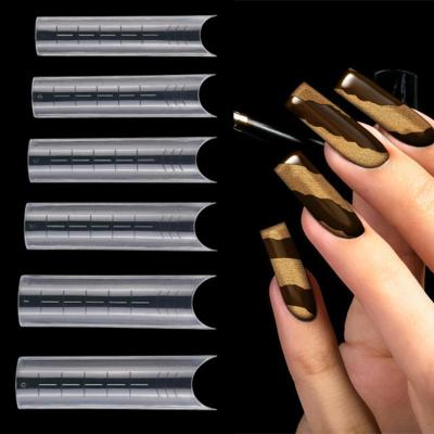 China Eco-friendly Fashion Nail Tips Fake Full And Half Cover Artificial Transparent Nail Shapes for sale