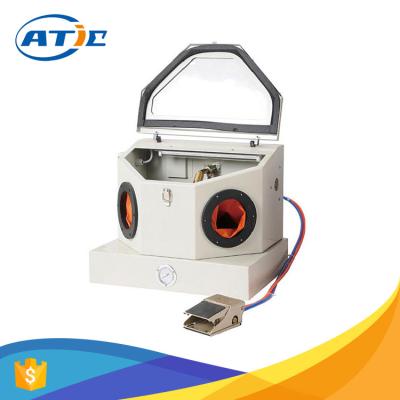 China Nontoxic Micro Sand Sandblasting Equipment Sale 12lbs Capacity , White Wet Sandblasting Equipment for sale