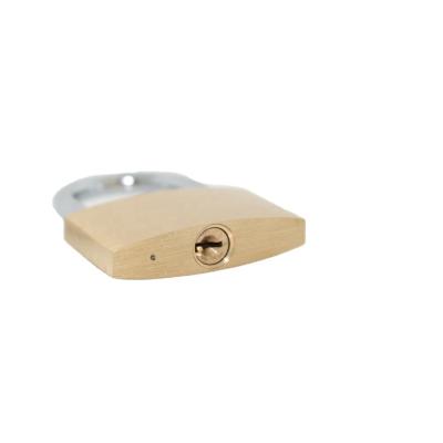 China Waterproof Hot Selling Cheap Price Security Solid Copper 40mm Brass Padlock Solid Copper Thin Type for sale